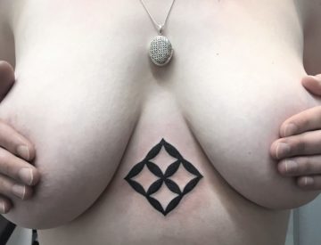 Ornament Underboob Tattoos